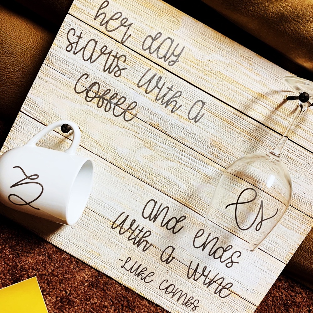 Coffee and Wine Art Piece